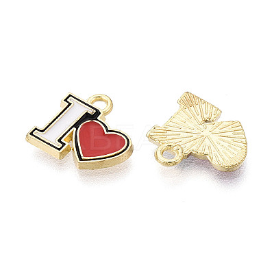 Alloy Enamel Pendants ENAM-T024-94A-G-1