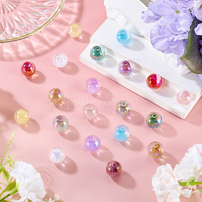 10 Colors Acrylic Imitate Cat Eye Beads FIND-TA0009-23A-1