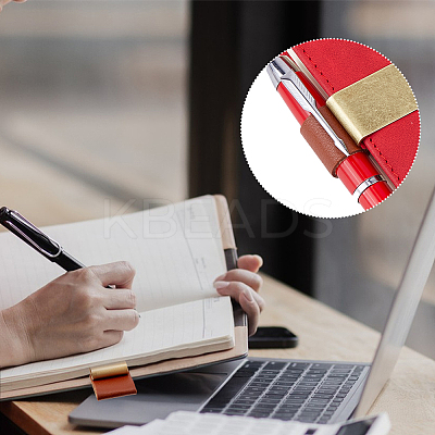 8Pcs 4 Colors Stainless Steel & Iron Pen Clips AJEW-FH0006-40-1