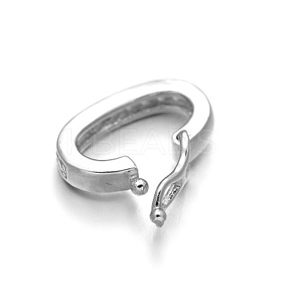 Rack Plating Brass Micro Pave Cubic Zirconia Twister Clasps ZIRC-I012-15P-RS-1