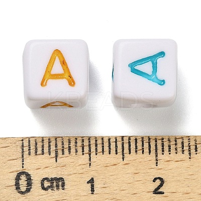 Opaque Acrylic Beads X-OACR-I022-01A-1