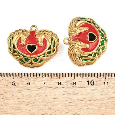 304 Stainless Steel Enamel Pendants SA-CBAF5D5-11G-1
