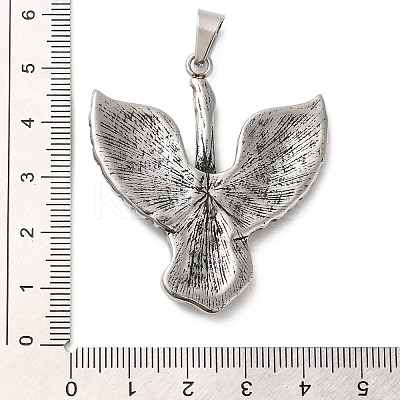 304 Stainless Steel Pendants STAS-Z045-02B-AS-1