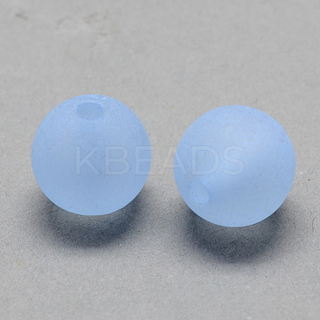 Transparent Acrylic Ball Beads FACR-R021-8mm-09-1