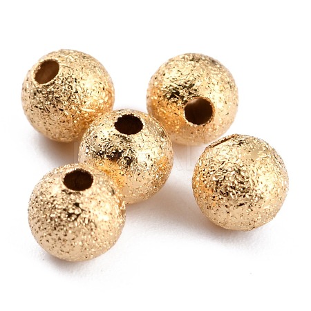 Long-Lasting Plated Brass Beads KK-O133-004B-G-1