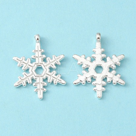 Christmas Snowflake Tibetan Style Alloy Pendants X-LF0353Y-NFS-1