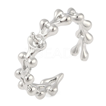 Brass Cuff Finger Ring Settings KK-L219-15B-P-1