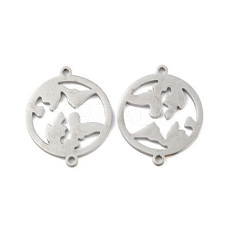 Non-Tarnish 304 Stainless Steel Connector Charms STAS-P344-11P-1