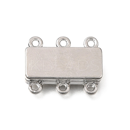 2-Strands Brass Magnetic Clasps KK-CBA9C94-01B-P-1