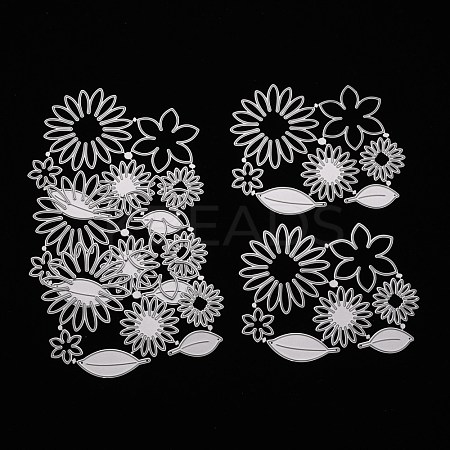 Flower Carbon Steel Cutting Dies Stencils DIY-A008-40-1