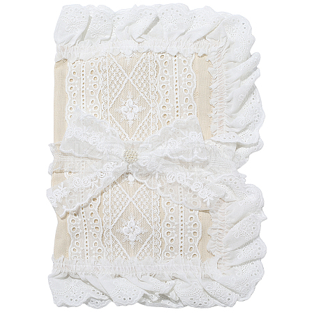 Polyester Lace Book Covers AJEW-WH20001-71-1