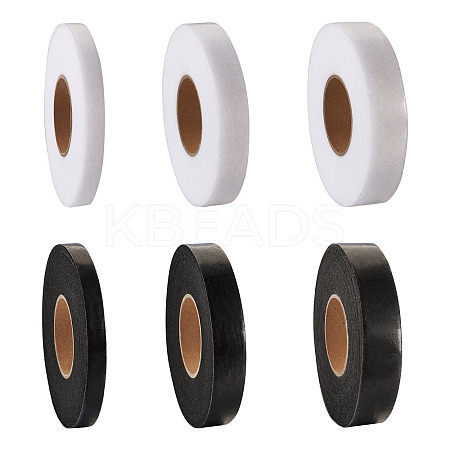 6Rolls 6 Style Non-woven Fabrics Polyamide Double-sided Hot Melt Adhesive Film DIY-CD0001-43-1