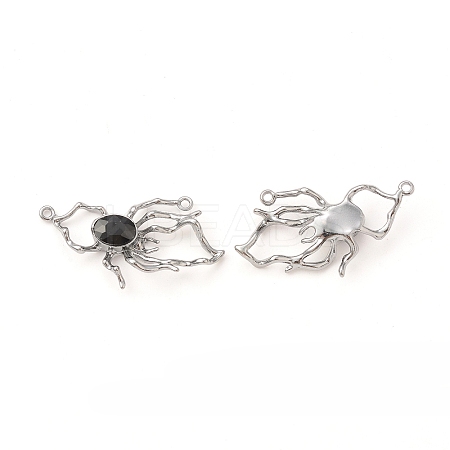 Alloy Glass Connector Charms PALLOY-P291-16B-03-1