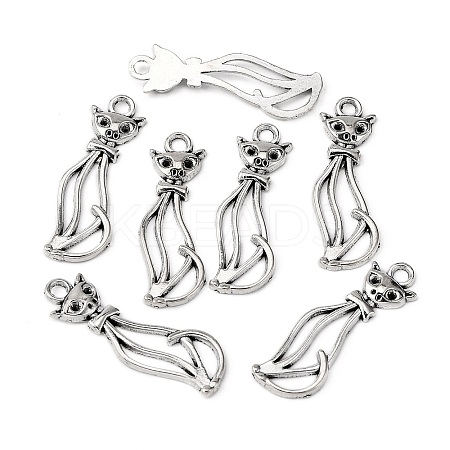 Tibetan Style Alloy Kitten Pendants LS-LF10383Y-1