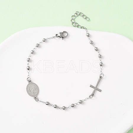 Religion 304 Stainless Steel Link Bracelets LS-BJEW-F524-05B-P-1