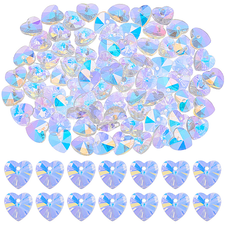 80Pcs Electroplate Glass Charms EGLA-BBC0001-05B-1