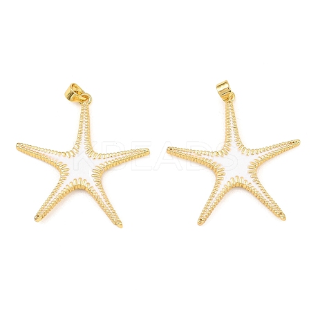 Brass Enamel Pendants KK-Z140-14G-1
