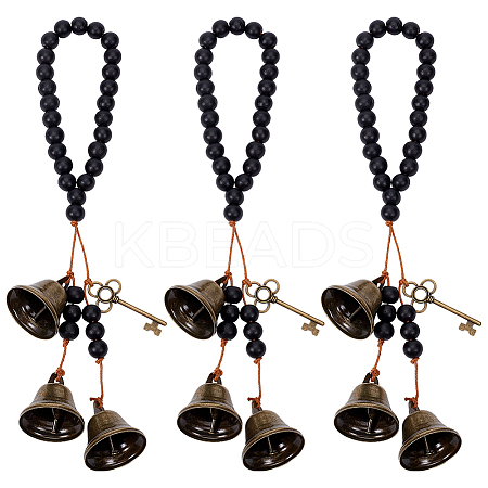 Iron Bell Pendant Decorations HJEW-OC00024-1