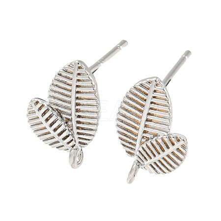 Left and Right Brass Stur Earring Findings LS-KK-R154-08P-1