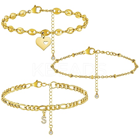 Anklets Sets AJEW-AN00383-19-1