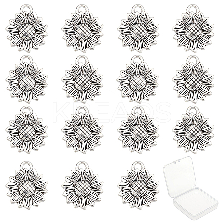 120Pcs Tibetan Style Alloy Pendants TIBEP-SC0002-07-1