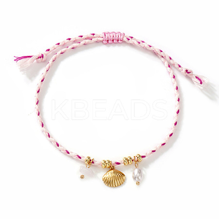 Bohemian 304 Stainless Steel Shell Shape Charm Bracelets SN9746-5-1
