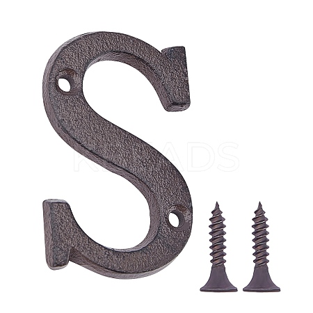 Iron Home Address Number AJEW-WH0126-25S-1