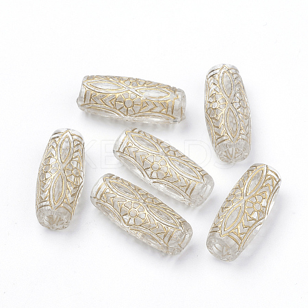 Plating Transparent Acrylic Beads LS-PACR-Q115-49-1