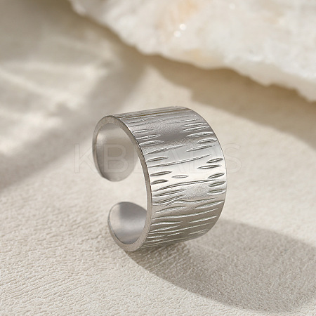 201 Stainless Steel Cuff Rings for Women FS-WG26F46-12-1