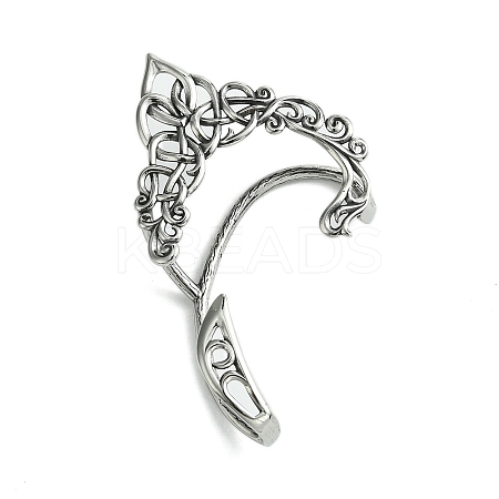 316 Surgical Stainless Steel Cuff Earrings EJEW-E300-05AS-03A-1