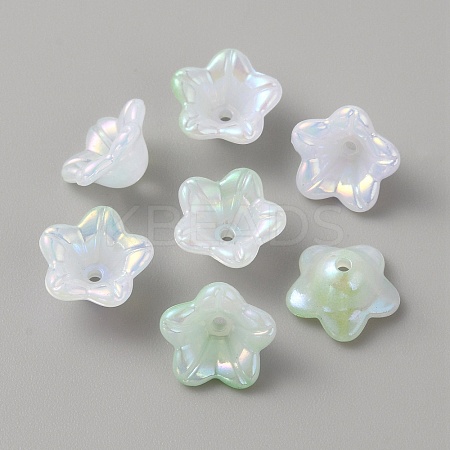 Opaque Acrylic Bead Caps SACR-TAC0007-02E-1