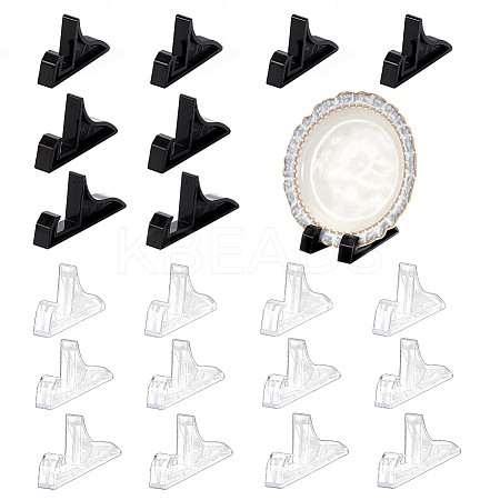 24Pcs 6 Styles Transparent Acrylic Display Holder for Photo Frame ODIS-GA0001-61-1