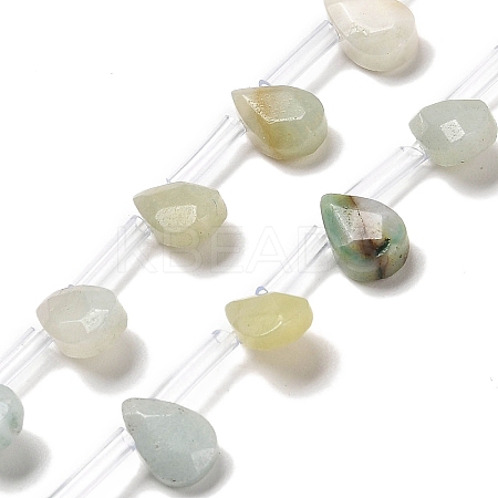 Natural Flower Amazonite Beads Strands G-Q167-A10-02-1