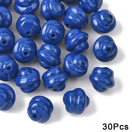 30Pcs Opaque Acrylic Beads OACR-YW0003-87K-1