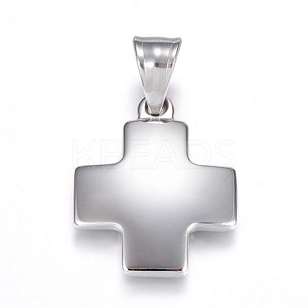 Tarnish Resistant 304 Stainless Steel Pendants STAS-H329-87P-1
