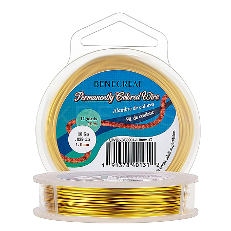 Round Craft Copper Wire CWIR-BC0001-1.0mm-G-1