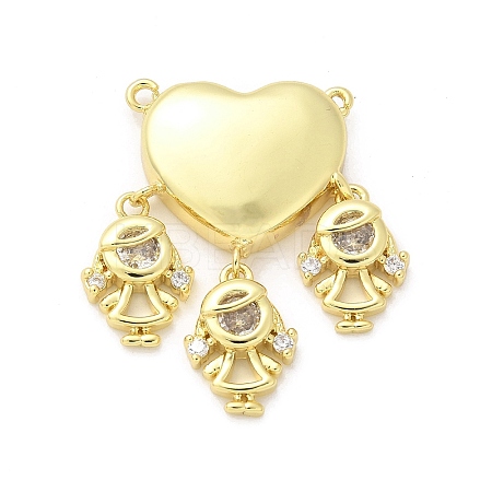Brass Micro Pave Cubic Zirconia Pendants KK-S511-31G-01-1