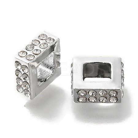 Rack Plating Alloy European Beads FIND-H005-35P-1