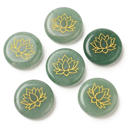 Natural Green Aventurine Cabochons G-C158-04K-1