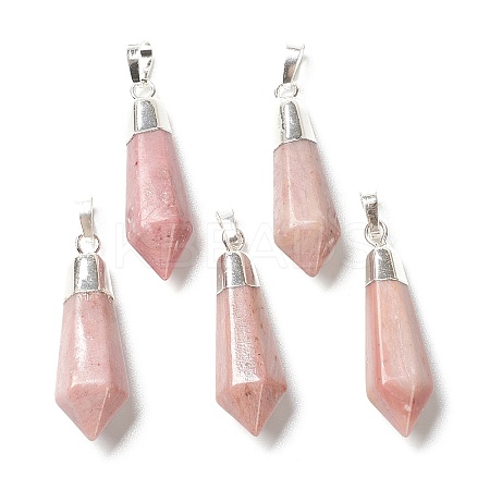 Natural Rhodochrosite Pointed Pendants LS-G-P445-E02-1