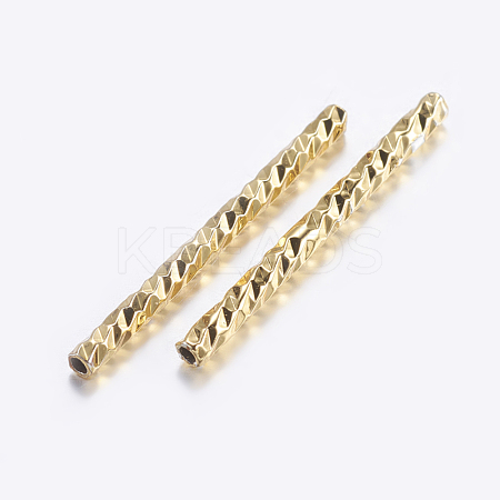 Brass Tube Beads X-KK-K197-B-35G-1