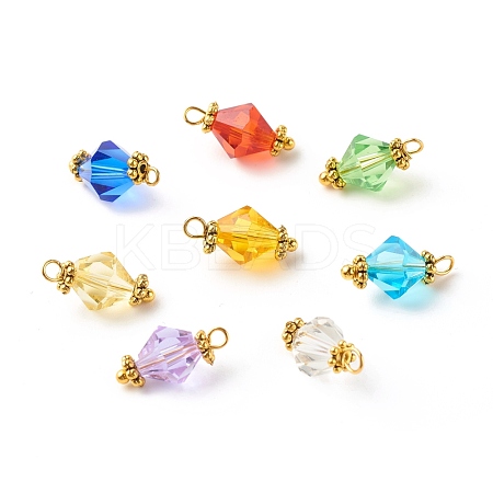Glass Imitation Austrian Crystal Beads Pendants PALLOY-JF01140-1