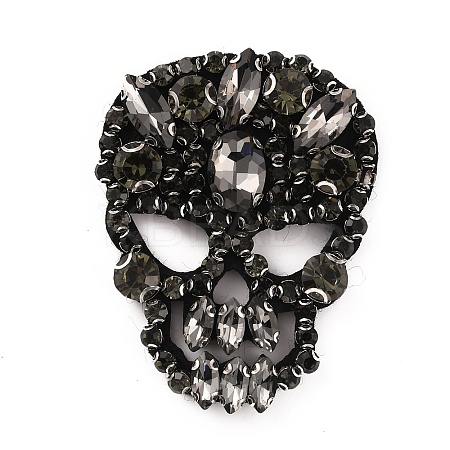 Skull Cloth Sew on Appliques DIY-WH0308-269E-1