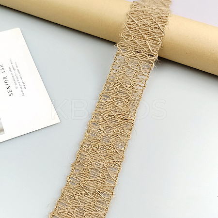 Flat Burlap Lace Ribbons HULI-PW0002-062F-1
