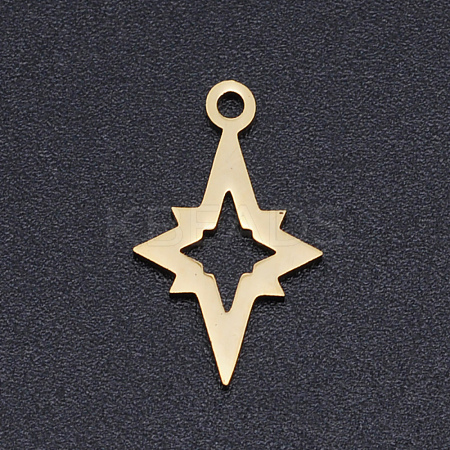 201 Stainless Steel Laser Cut Pendants STAS-S105-T906-2-1