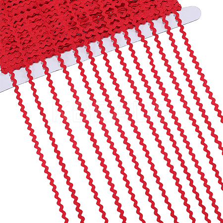 40M Polyester Wavy Fringe Trim Ribbon OCOR-GF0004-39F-1