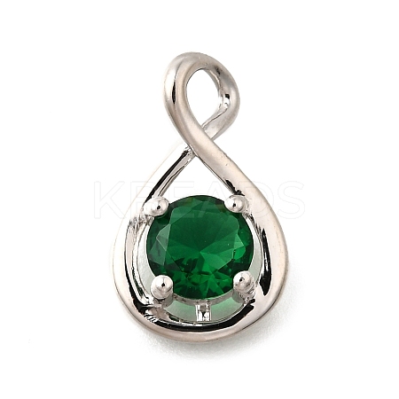 925 Sterling Silver Pave Cubic Zirconia Pendants STER-V001-03P-05-1