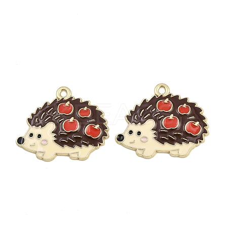 Thanksgiving Theme Alloy Enamel Pendants FIND-I065-04E-G-1