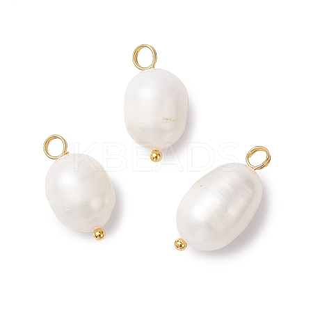 Natural Cultured Freshwater Pearl Pendants PALLOY-JF04381-01-1