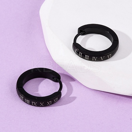304 Stainless Steel Hoop Earrings EJEW-D331-05B-1